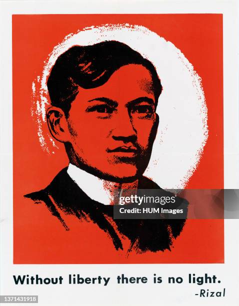 Propaganda Posters in 1950s Asia - Heroes Day Posters: Rizal.