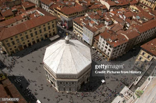 The octagonal Florence Baptistery , also known as the Baptistery of Saint John, is one of the oldest buildings in Florence, constructed between 1059...