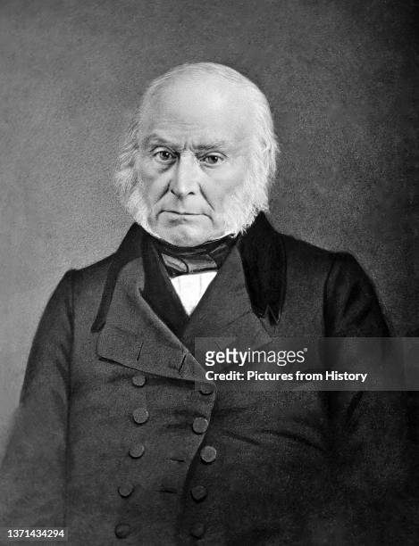 John Quincy Adams was the 6th President of the United States, serving from 1825 to 1829. Daguerrotype, c. 1845.