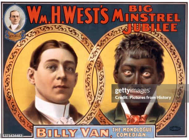 'Blackface' Big Minstrel Jubilee poster for Billy Van, New York, 1900.