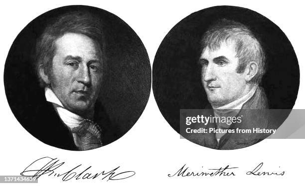 William Clark and Meriwether Lewis , explorers and pioneers of the American West, with their signature.