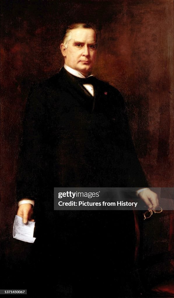 USA: William McKinley (1843 Ð 1901) was the 25th President of the United States, serving from 1897 to 1901. Oil on canvas, Harriet Anderson Stubbs Murphy (1852 - 1935), 1902