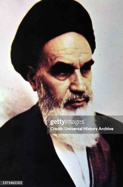 Sayyid Ruhollah Khomeini , known as Ayatollah Khomeini, an Iranian political and religious leader. He was the founder of the Islamic Republic of Iran...