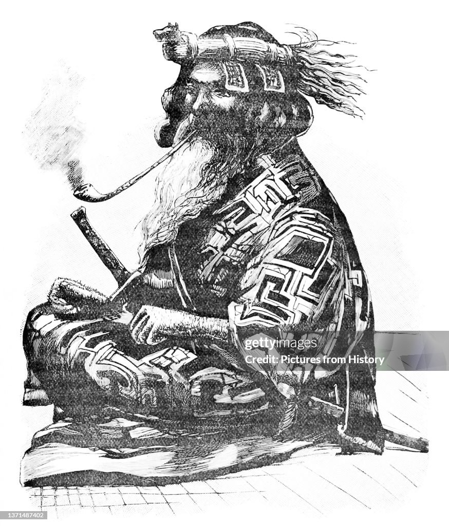 Japan: 'Benry, the Ainu chief of Piratori', Saru River, Hidaka Mountains, Hokkaido, 1892. Arnold Henry Savage Landor, Alone with the Hairy Ainu, London, 1893