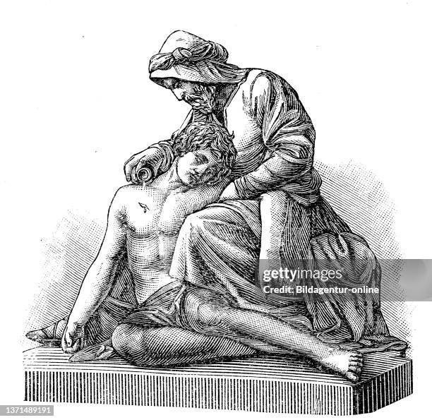 The Good Samaritan, monument by Karl Carl Kundmann, June 15, 1838 - June 9 to Austrian sculptor.