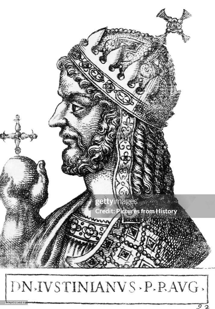 Justinian I, Eastern Roman emperor.