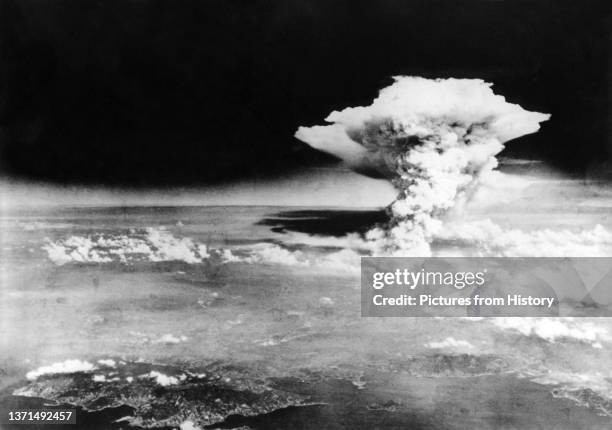 Nuclear explosion over Hiroshima, 6 August 1945.