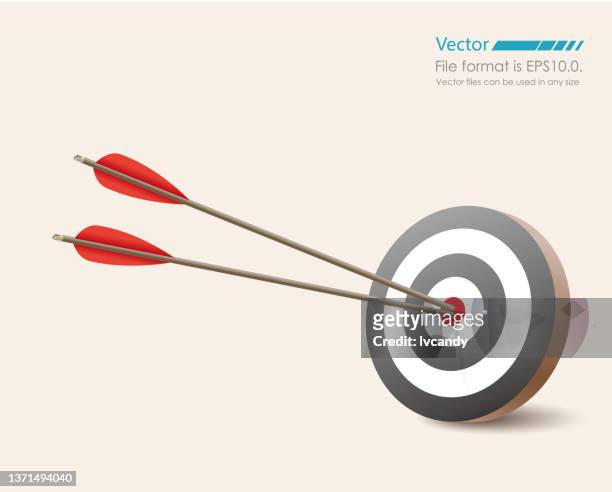 arrows and target - dart stock illustrations