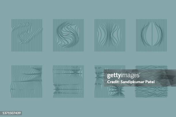 abstract wavy background. pattern with optical illusion. - isometric graph paper stock illustrations