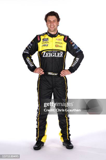Josh Bilicki poses for a photo at Daytona International Speedway on February 18, 2022 in Daytona Beach, Florida.
