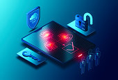 Multi-Factor Authentication Concept - MFA - Cybersecurity Solutions - 3D Illustration