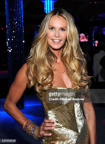 Model/actress Elle Macpherson attends NBCUniversal's 69th Annual Golden Globes Viewing and After Party Sponsored By Chrysler and Hilton at The...