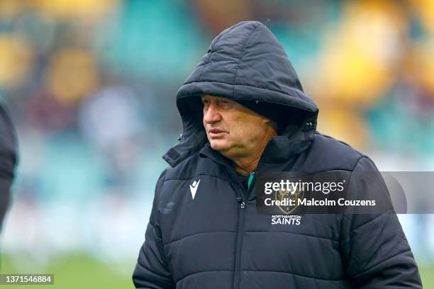 Chris Boyd of Northampton Saints looks on during the Gallagher Premiership Rugby match between Northampton Saints and Sale Sharks at Franklin's...