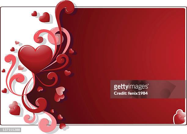 background with hearts - saint valentin stock illustrations
