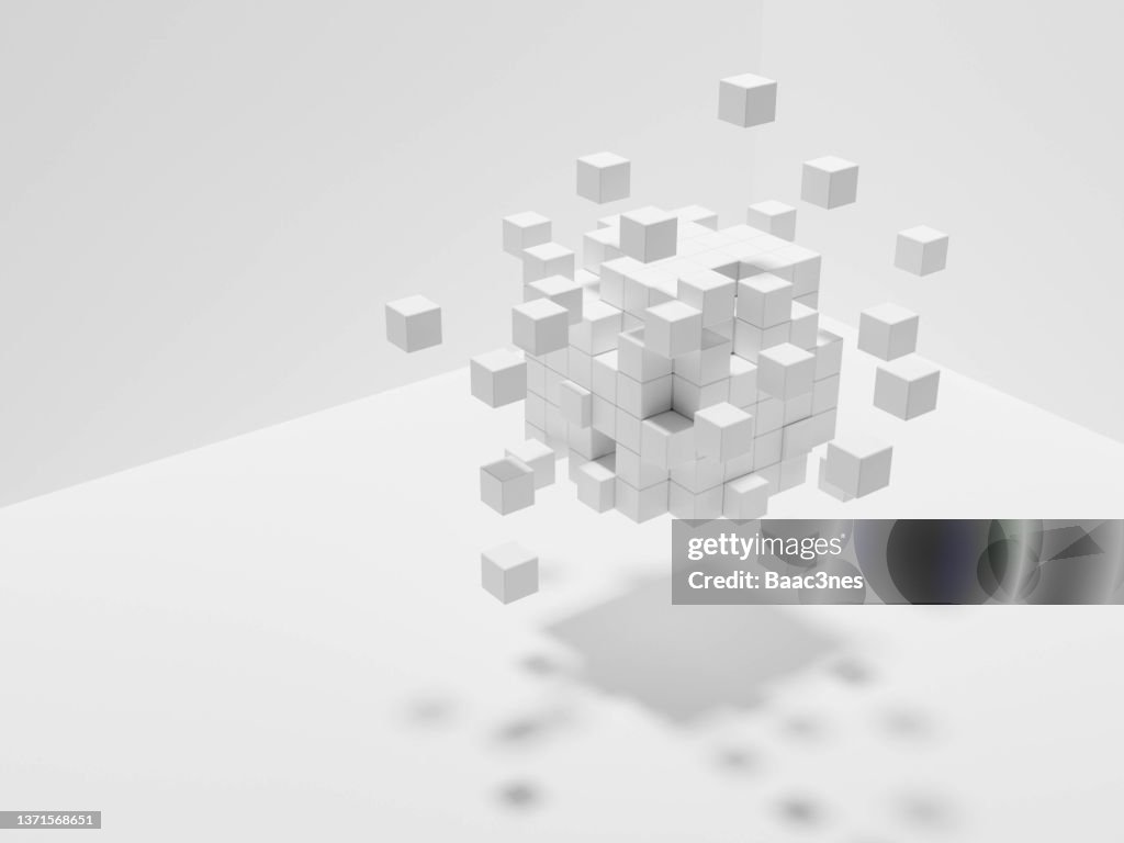 Floating cubes