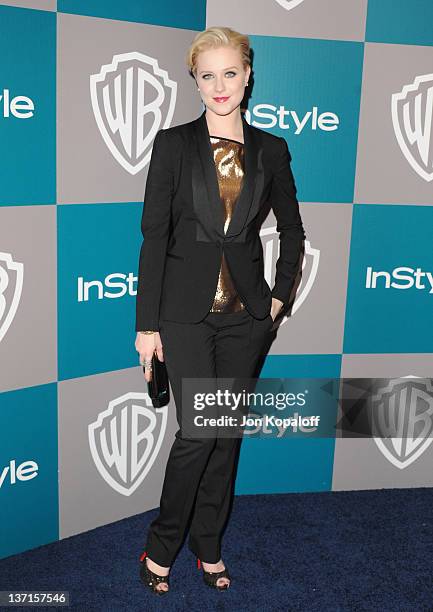 Actress Evan Rachel Wood arrives at the 13th Annual Warner Bros. And InStyle Golden Globe After Party held at The Beverly Hilton hotel on January 15,...