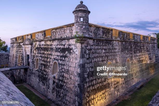 san jose fort in campeche city - campeche stock pictures, royalty-free photos & images