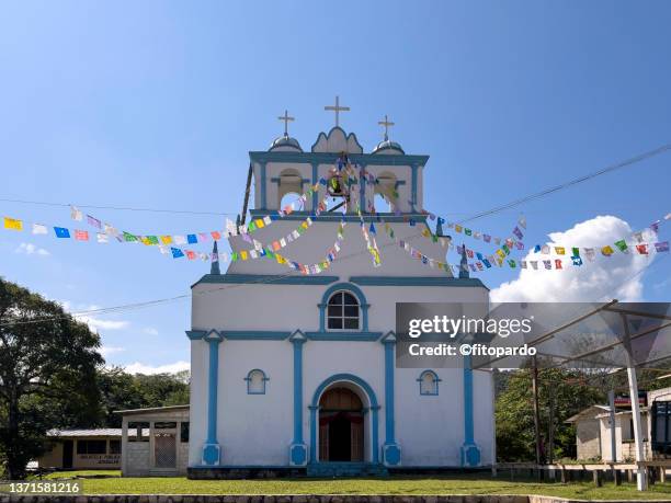 salon del reino church in jerusalen chiapas mexico - jehovah's witnesses stock pictures, royalty-free photos & images