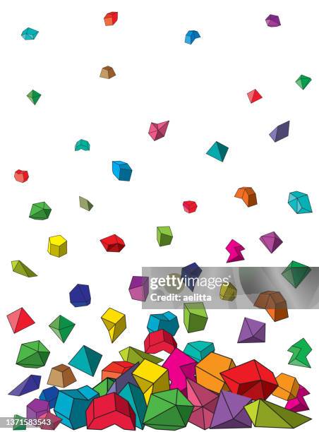 composition of abstract angular asymmetrical shapes. - modern angular background stock illustrations