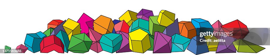 Composition of abstract angular asymmetrical shapes. Composition of abstract angular asymmetrical shapes.
