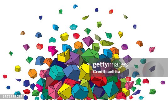 Composition of abstract angular asymmetrical shapes. Composition of abstract angular asymmetrical shapes.
