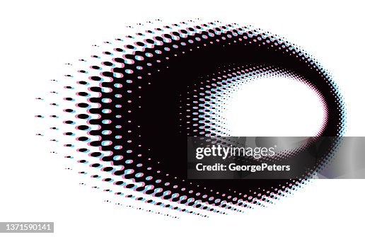 Stereoscopic Frame-Border with half tone pattern Stereoscopic Frame-Border with half tone pattern