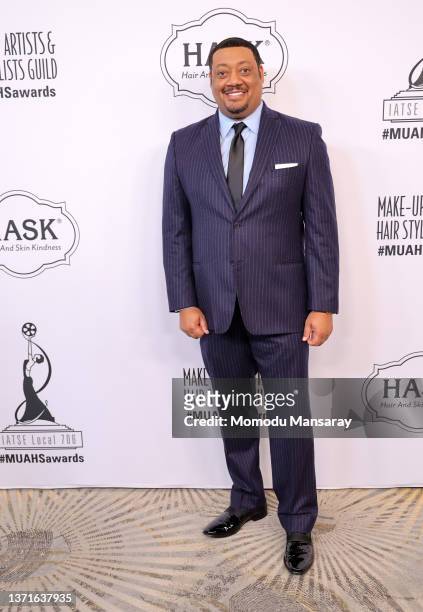 Cedric Yarbrough attends the 9th Annual Make-Up Artists & Hair Stylists Guild Awards at The Beverly Hilton on February 19, 2022 in Beverly Hills,...