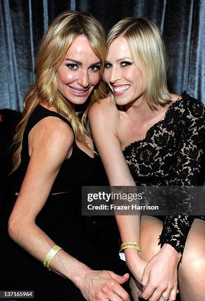 Personality Taylor Armstrong and singer Natasha Beddingfield attend The Weinstein Company's 2012 Golden Globe Awards After Party at The Beverly...