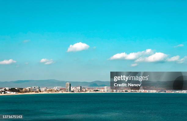 sunny beach is a resort on bulgaria’s black sea coast - bay ストックフォトと画像