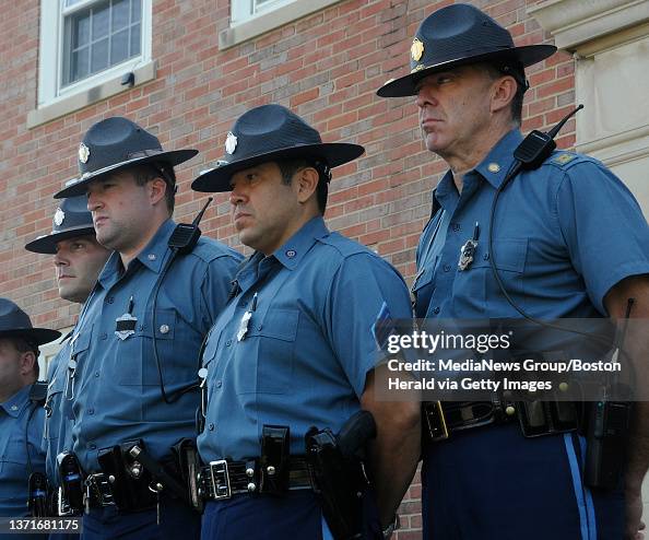 State Police Roster State troopers stand at attention as State Police Col. Marian... News ...