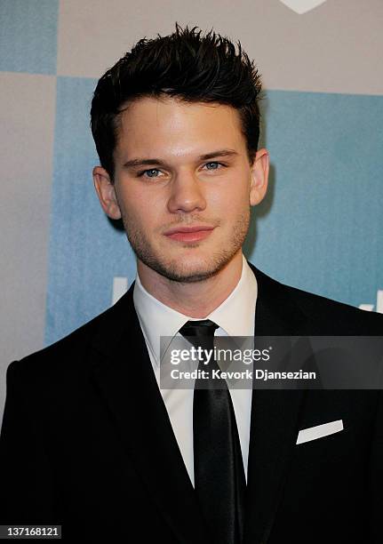 Actor Jeremy Irvine arrives at 13th Annual Warner Bros. And InStyle Golden Globe Awards After Party at The Beverly Hilton hotel on January 15, 2012...