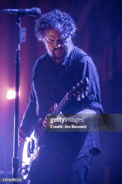 Lead vocalist and guitarist Patterson Hood of Drive-By Truckers performs live on stage at The Showbox on February 19, 2022 in Seattle, Washington.