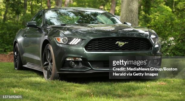 Ford Mustang 2.3L i4 in Guard Metallic green. Saturday, June 20, 2015. Staff Photo by Matt West.