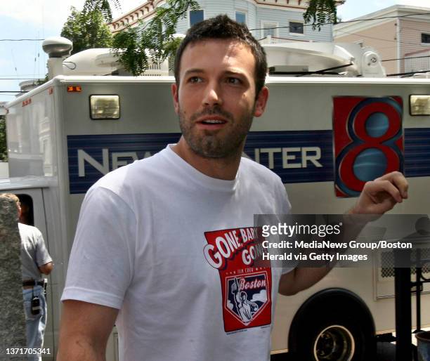 ""It's a Wrap"" ..Ben Affleck called a press conference to thank the Boston area today as his film ""Gone Baby Gone"" ended shooting today near...
