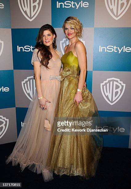 Actresses Shawnee Smith and Missi Pyle arrive at 13th Annual Warner Bros. And InStyle Golden Globe Awards After Party at The Beverly Hilton hotel on...