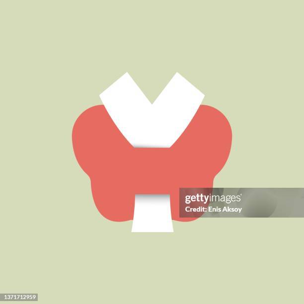 thyroid flat icon - thyroid stock illustrations