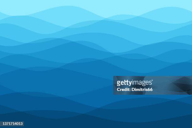 illustrations, cliparts, dessins animés et icônes de arrière-plan de faille transparent - blue sea