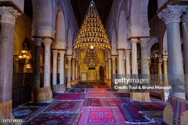 tunisia, holy city of kairouan - tunisia mosque stock pictures, royalty-free photos & images