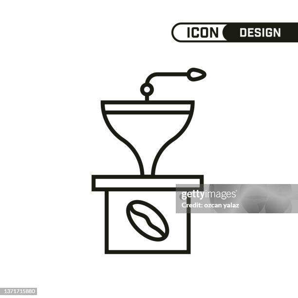 stockillustraties, clipart, cartoons en iconen met coffee line icon. single icon design. multi-use and editable thin line design. - cezve