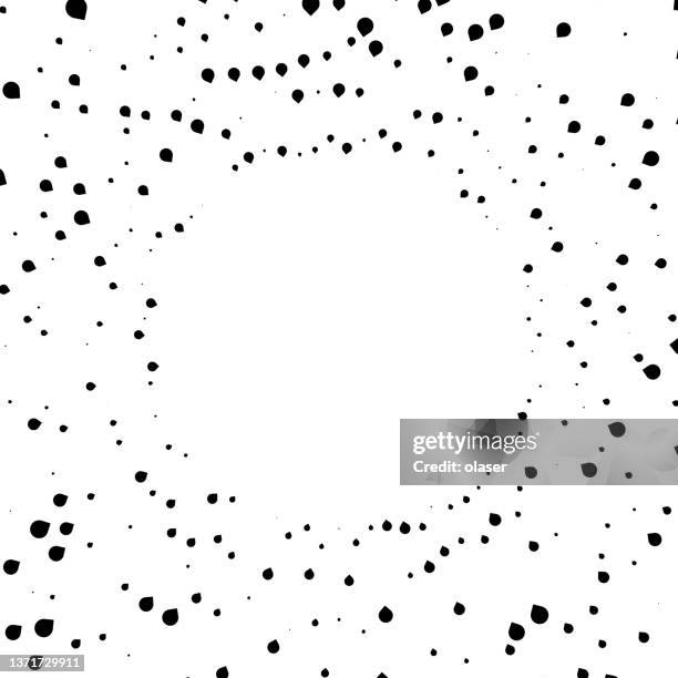 full frame semi random drops in circular pattern around copy space - oil painted background stock illustrations