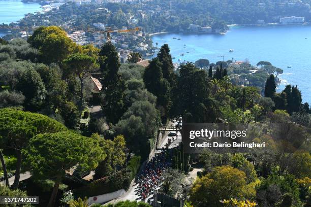 General view of the peloton competing during the 54th Tour Des Alpes Maritimes Et Du Var - Stage 3 a 112,6km stage from Villefranche sur Mer to...