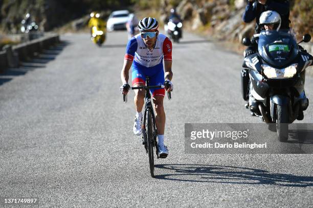 Thibaut Pinot of France and Team Groupama - FDJ competes during the 54th Tour Des Alpes Maritimes Et Du Var - Stage 3 a 112,6km stage from...
