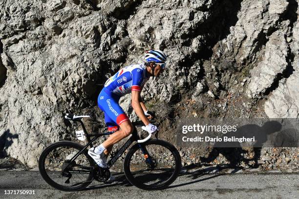 Thibaut Pinot of France and Team Groupama - FDJ competes during the 54th Tour Des Alpes Maritimes Et Du Var - Stage 3 a 112,6km stage from...