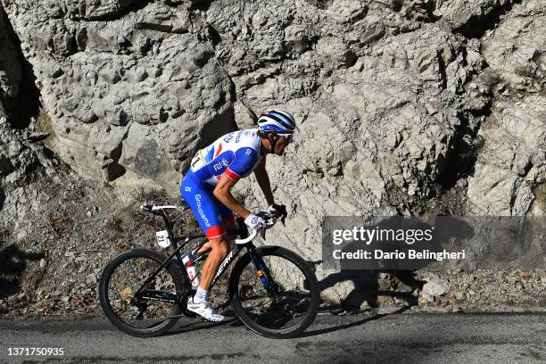 Thibaut Pinot of France and Team Groupama - FDJ competes during the 54th Tour Des Alpes Maritimes Et Du Var - Stage 3 a 112,6km stage from...