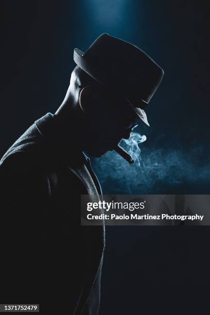 boss smoking, gangster - mob ストックフォトと画像