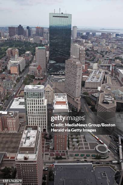 City of Boston seen from the Skywalk Observatory on Monday, July 27, 2015. Staff Photo by Matt Stone