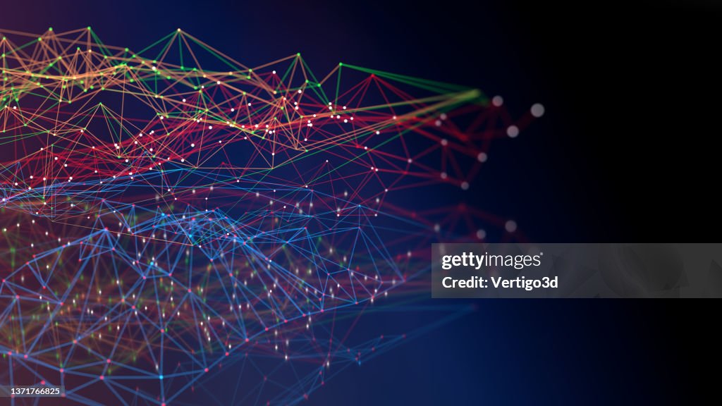 Big Data Network Abstraktes Konzept