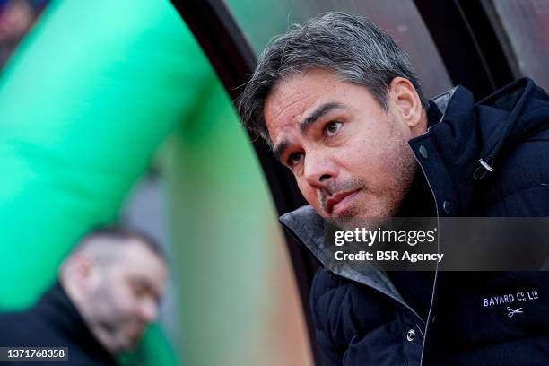 Head coach David Wagner of Young Boys prior to the Swiss Super League match between Grasshopper Club Zürich and Young Boys at Letzigrund on February...