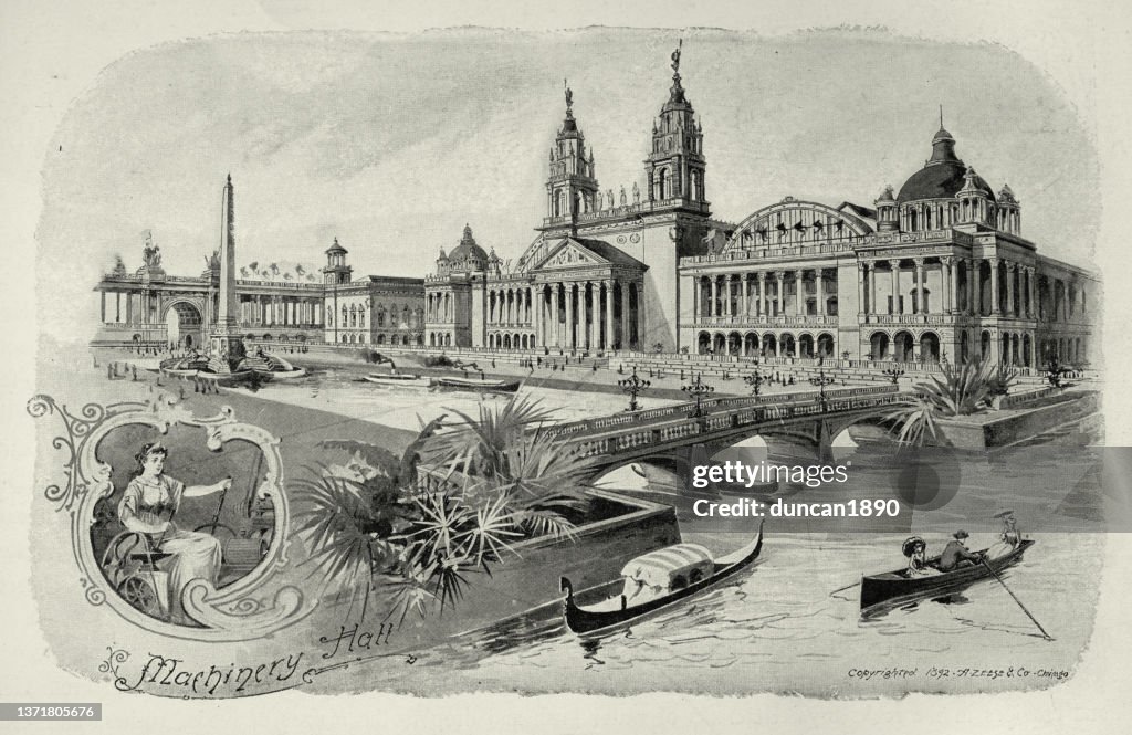 Victorian American architecture, Marchinery Hall building of Chicago World's Fair, 1893, 19th Century