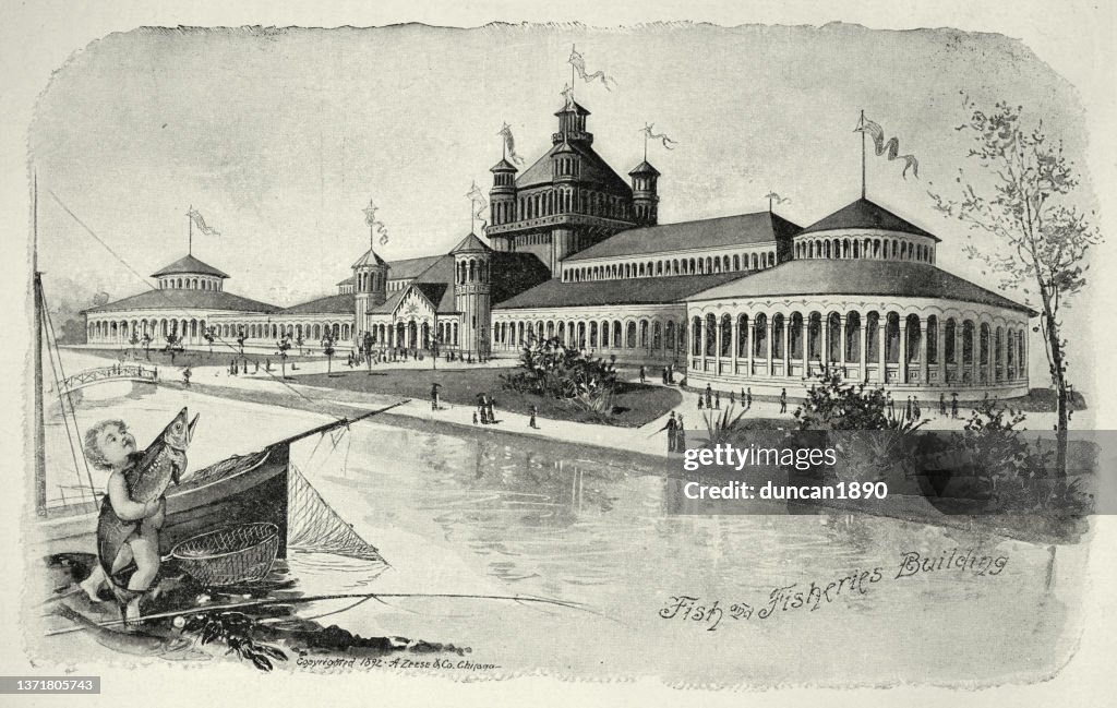 American architecture, Fish and Fisheries Building of Chicago World's Fair, 1893, 19th Century